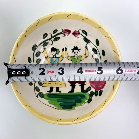 Pennsylvania Folk Art Dutch Salad Bowl Hand-Painted - Picture 11 of 12